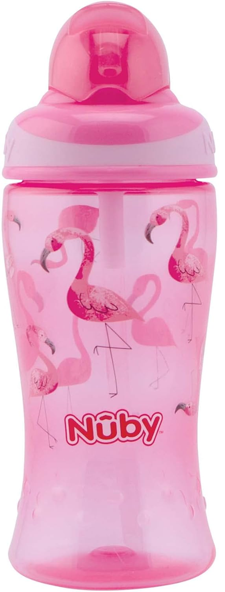 NUBY Flip-it Cup cană anti-vărsare cu pai 12 luni+ 360 ml