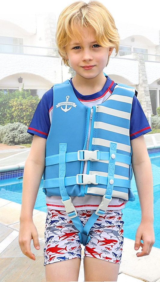GOGOKIDS vestă de înot din neopren pentru copii 4-6 ani 18-25 kg