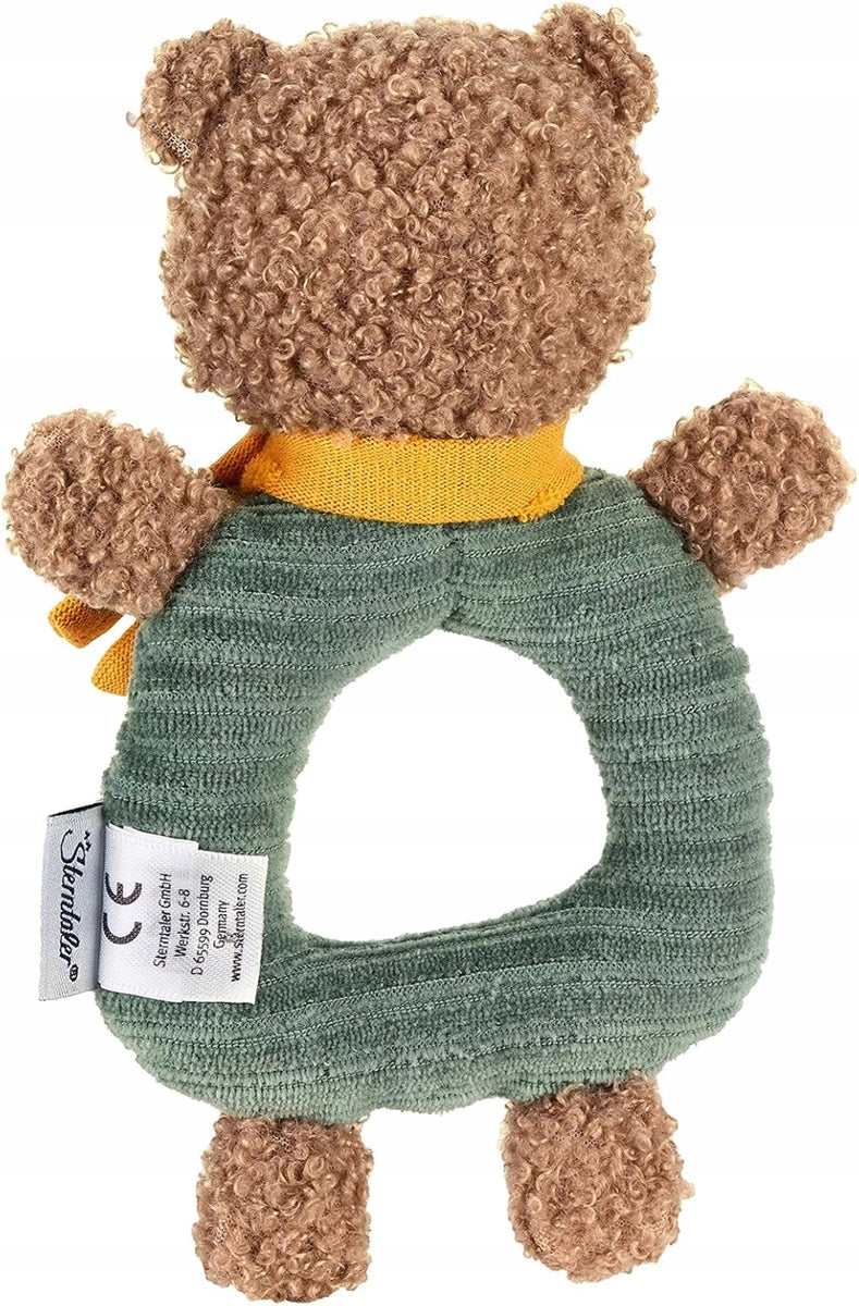 STERNTALER bawełniany chwytak z grzechotką MIŚ BEN 17 cm