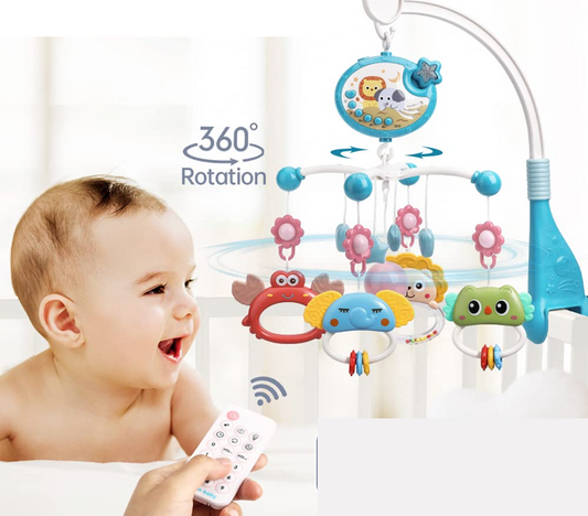 MINI TUDOU καρουζέλ με προβολέα και 150 νανουρίσματα + τηλεχειριστήριο ΑΓΓΛΙΚΑ