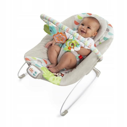BRIGHT STARTS Happy Safari baby lounger, rocker
