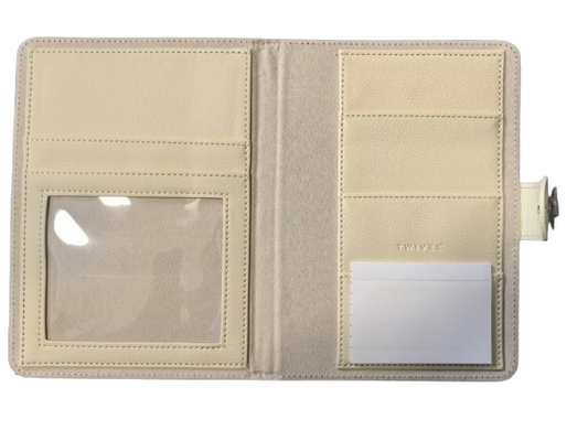 TWIVEE Love funda para tarjeta de embarazo de piel sintética 15,5 x 21 cm