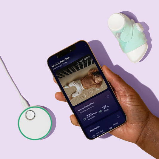 OWLET babyphone vidéo Cam 2 + chaussettes pour la mesure des fonctions vitales Dream Sock "O"