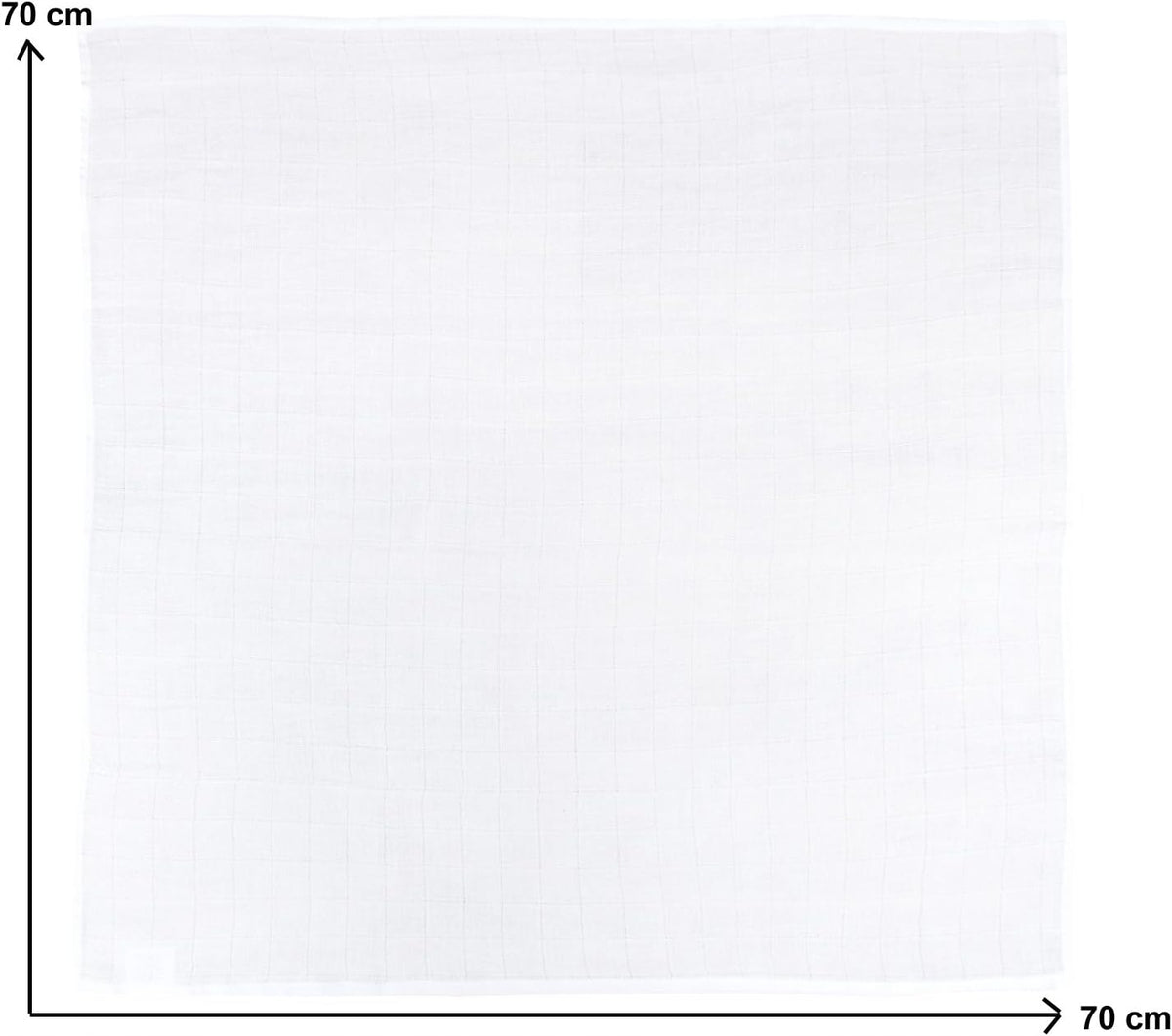 NATUREMARK scutece muselină 70cm x 70cm x9buc