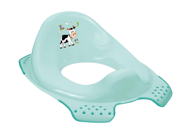 KINDERWELTtoilet seat covercolour turquoiseage 18 m+max. load 25 kgwidth 30 cm, length 40 cm, height 15