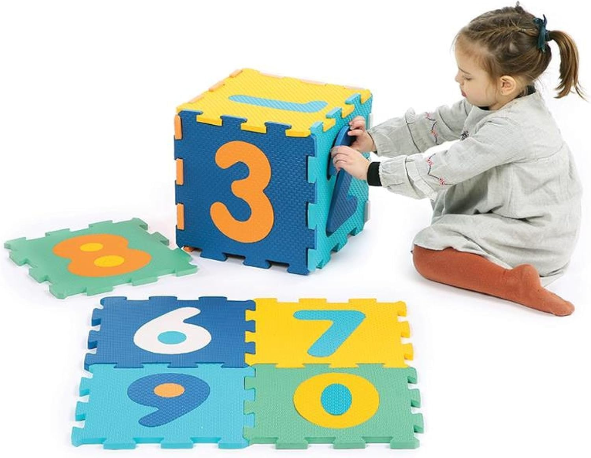 LUDI mata składana puzzle 2w1 cyfry 90x90