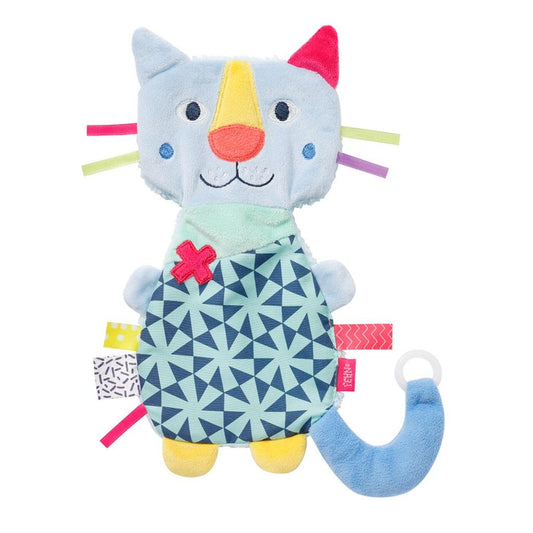 FEHN Color Friends sensory cat with dummy holder