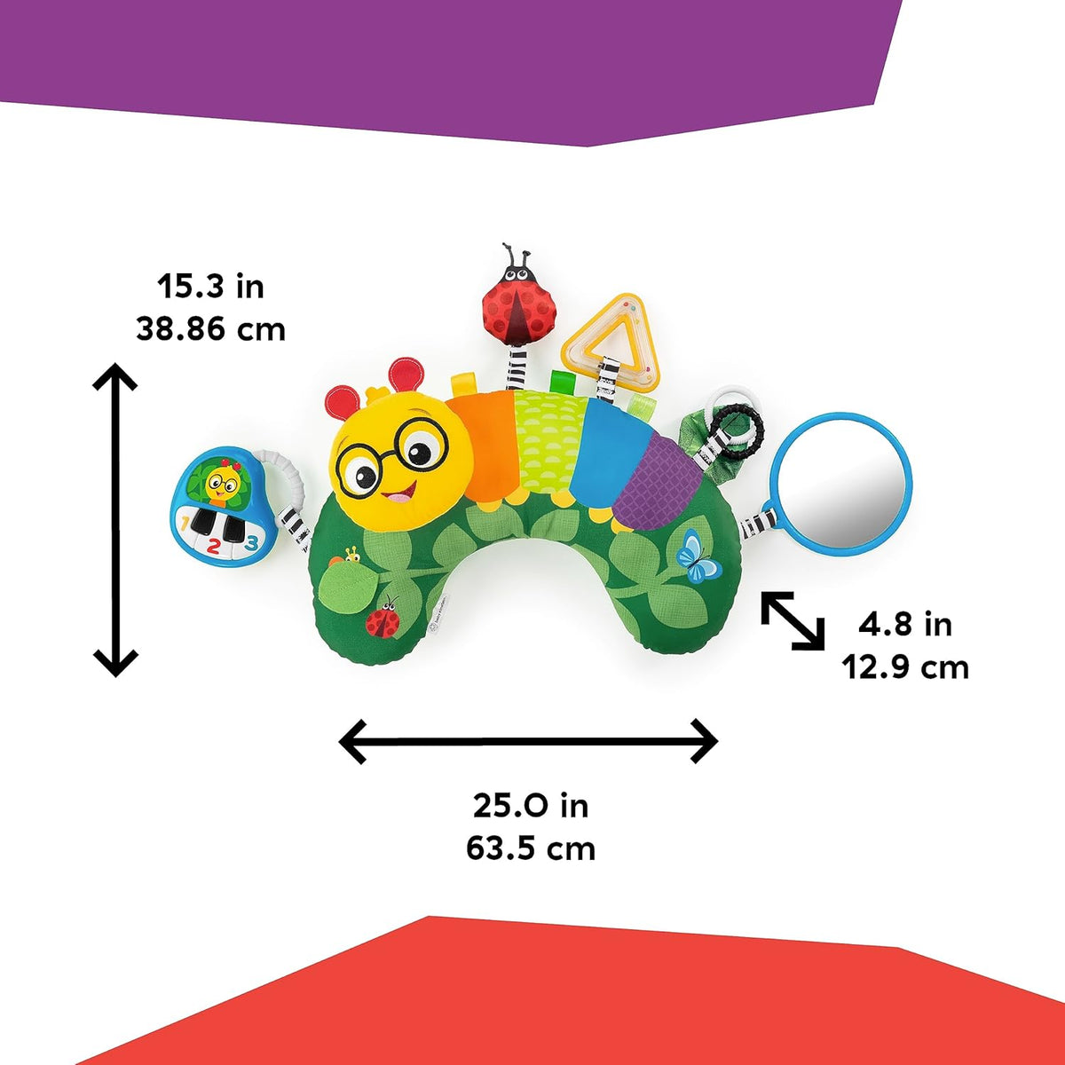 BABY EINSTEIN haspárna pocakra hernyó 0+