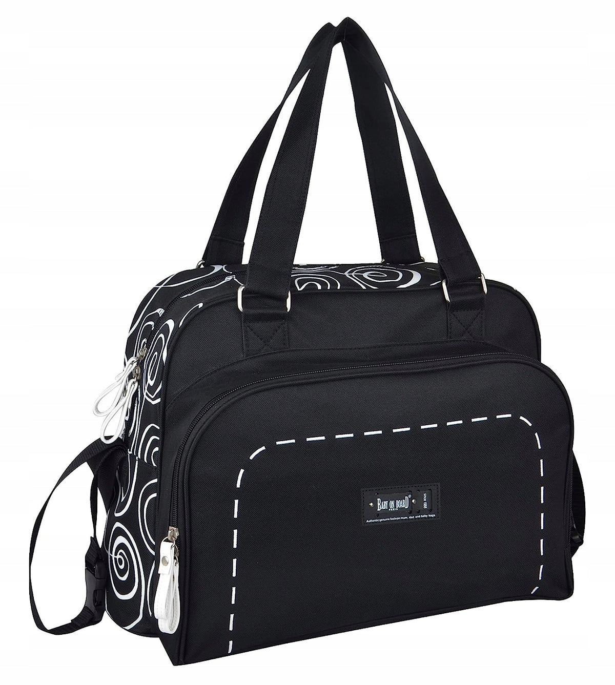 BABY ON BOARD geantă pentru scutece și accesorii SIMPLY SWIRL
