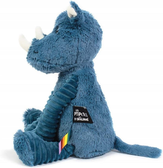 LES DEGLINGOS Ptipotos Weiches Kuscheltier NASHORN 34 cm