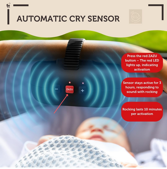 ZAZU Baby Rocker houpátko do kočárků ukolébavka Cry Sensor
