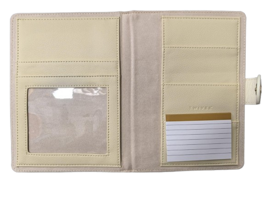 TWIVEE Love funda para tarjeta de embarazo de piel sintética 15,5 x 21 cm