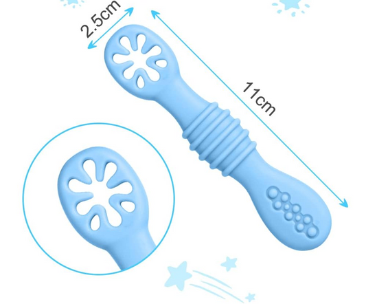 Set VICLOON de lingurițe din silicon pentru alimente solide, 4 bucăți, 11 cm