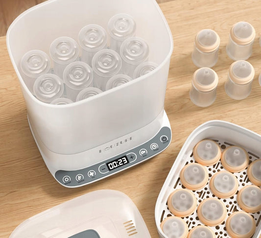 HAUTURE sterilisator en droger stomen 11 flessen 2 minuten
