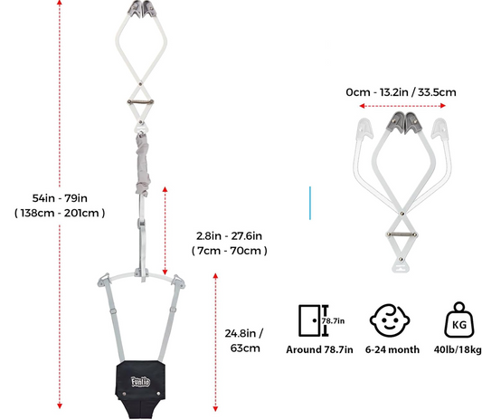 FUNLIO Hop skákadlo do zárubně 6-24 měsíců do 18 kg