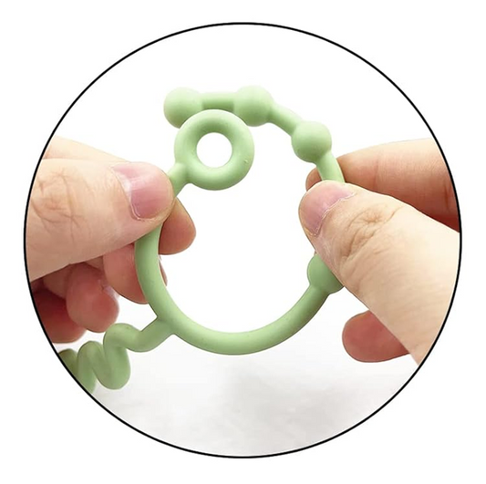 STRAPS FOR BABY silikonový držák na dudlík, kousátko a hračky 30 cm