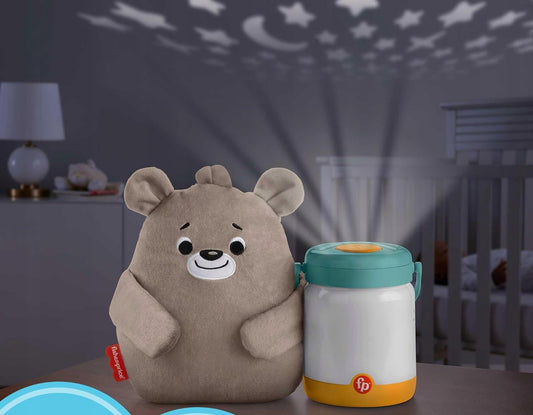 FISHER-PRICE GRR00 teddy bear, music box, projector