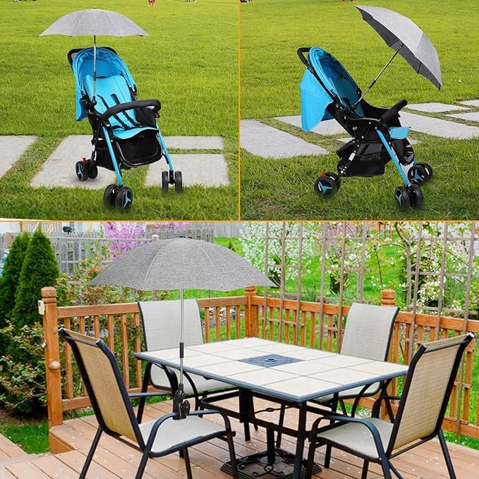 ZAMBOO umbrelă de protecție pentru cărucior diametru 73 cm raze UV impermeabil