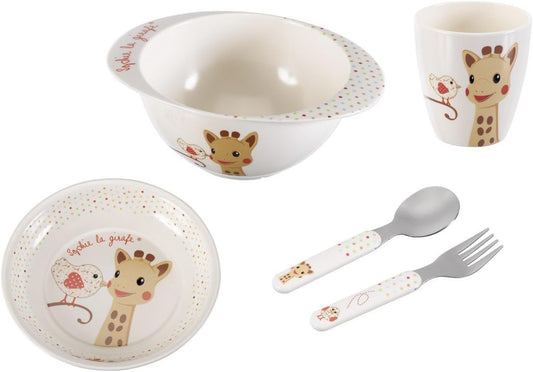 JIRAFA SOPHIE set de vajilla 5 piezas