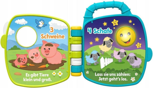 FISHER-PRICE GFP29 elektronisches Sensorik-Buch DEUTSCHE SPRACHE