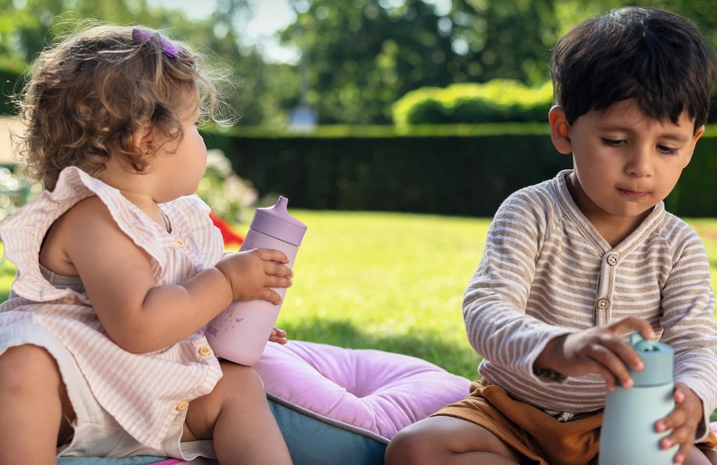 NUK Mini-Me Sip stalowa butelka z twardym ustnikiem 300 ml 9 m+ LIS
