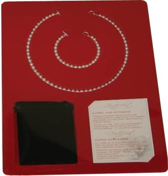 ROBAnecklace and bracelet of cultured freshwater pearlspearl size 5.8 mm - 6.8 mmlength of necklace 42