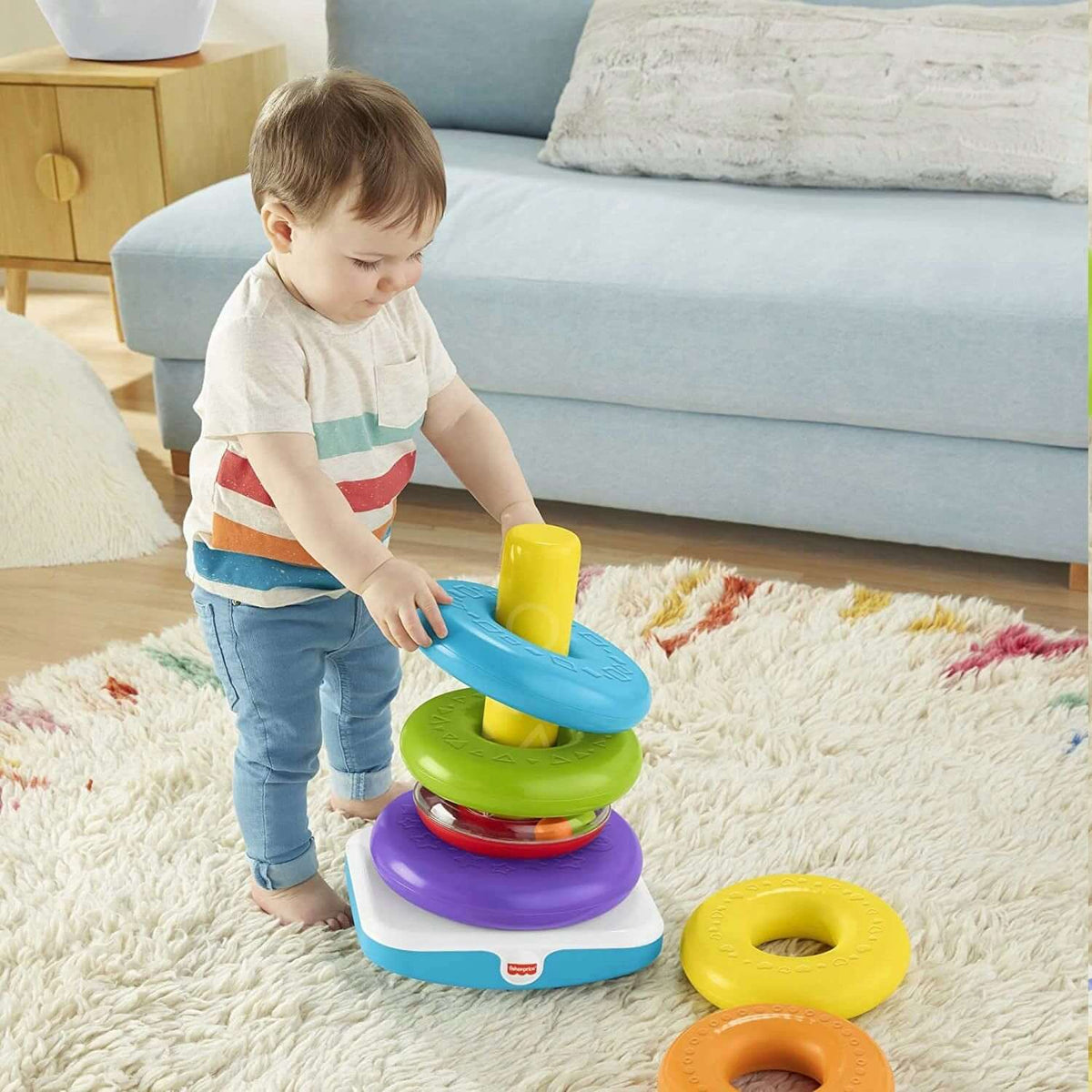 FISHER-PRICE giga piramidă cu inele