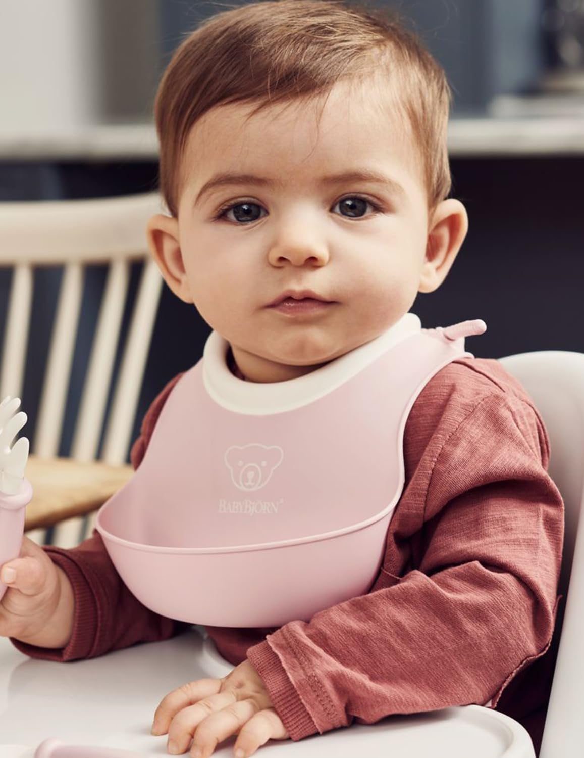 BABYBJORN bavetă din silicon cu buzunar x2 SMALL