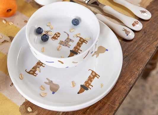 LASSIG Little Mateys sada porcelánového nádobí 2 ks.