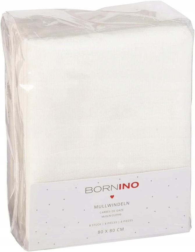 BORNINO scutece muselină 80x80 x8