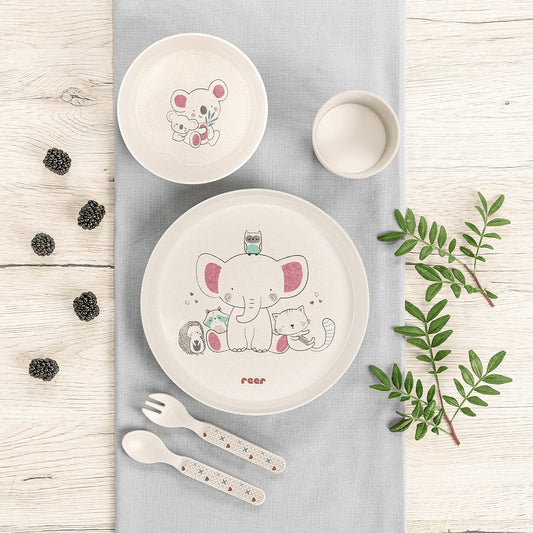 REER set di stoviglie 4 pezzi LOVELY FRIENDS