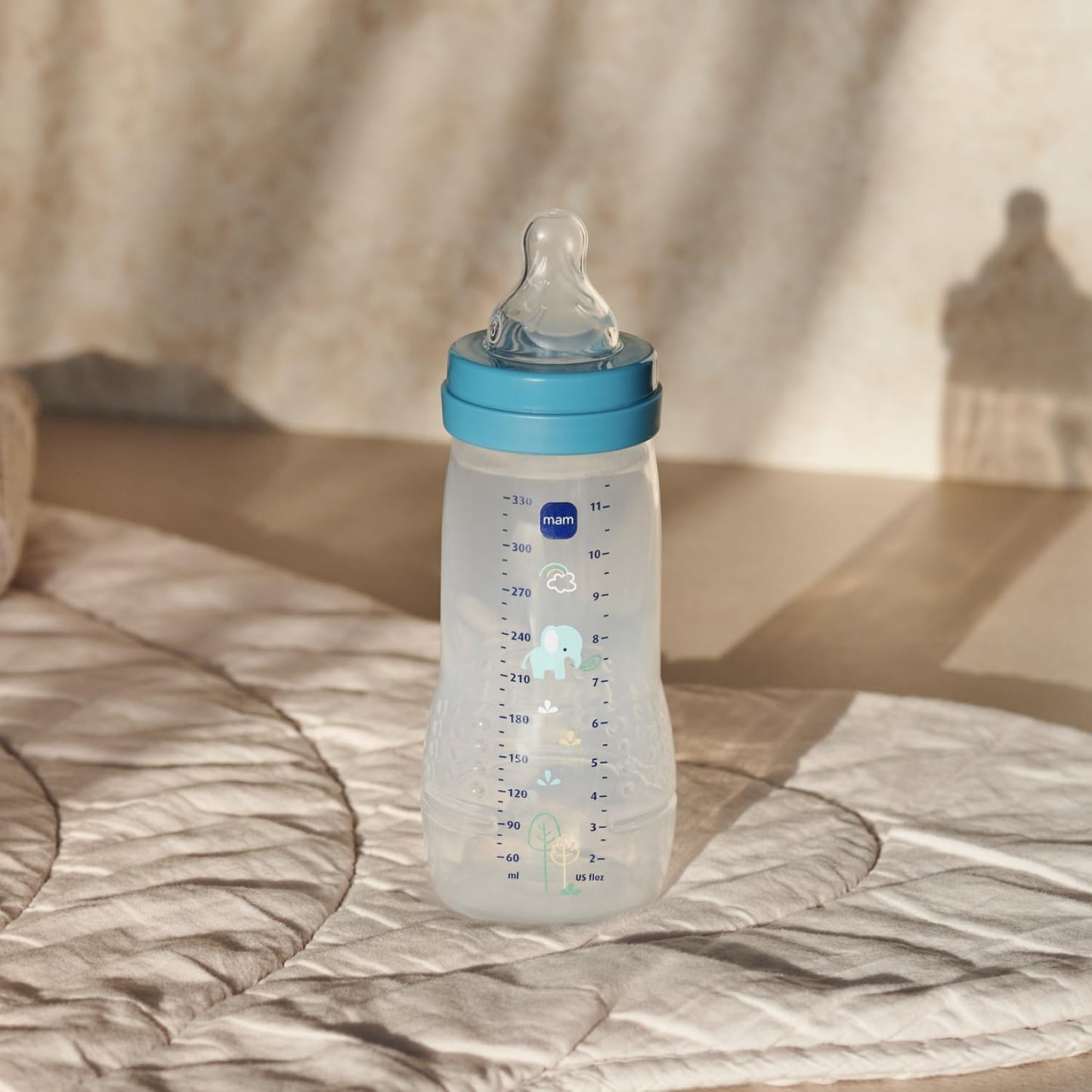 MAM Easy Active butelka 330 ml, smoczek 4, 6 m+ Słoń