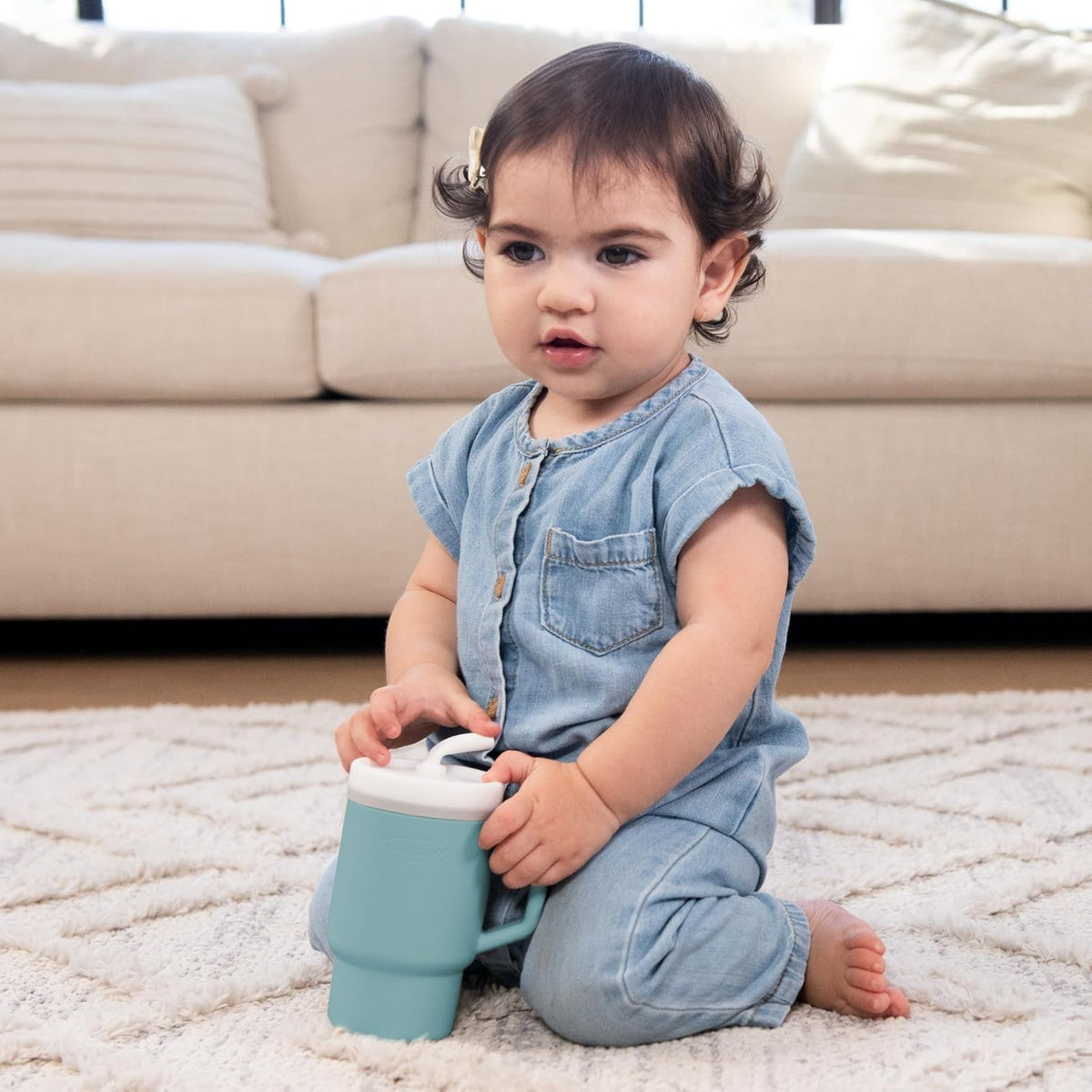 INFANTINO My 1st Tumbler cană din silicon anti-vărsare cu cioc 266 ml 6 luni+