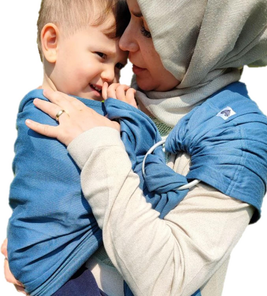 SHABANY kroužkový šátek na nošení dětí ORGANICKÁ BAVLNA