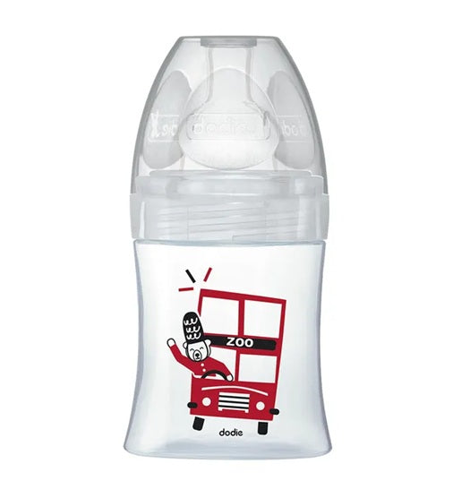 DODIE Sensation+ LONDRA sticlă biberon 150 ml 0-6 luni tetină 1 flux lent