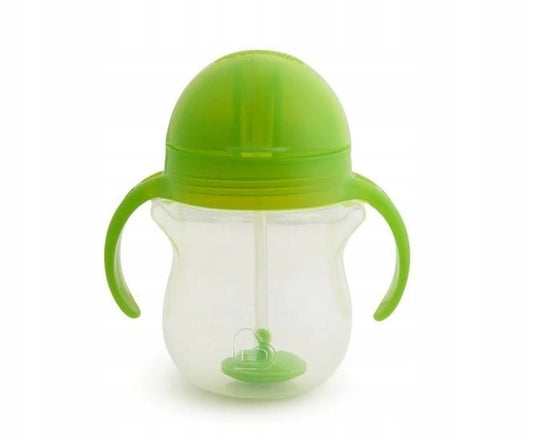 MUNCHKIN Tip&Sip cană anti-vărsare 6 luni+ 207 ml cu pai ponderat