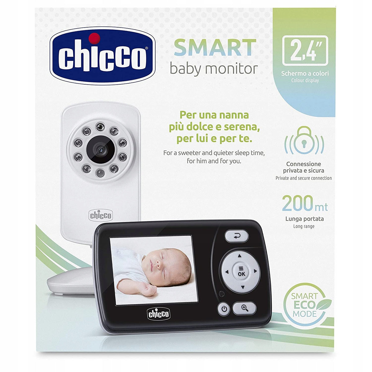 CHICCO Smart οθόνη μωρού 2,4" FHSS