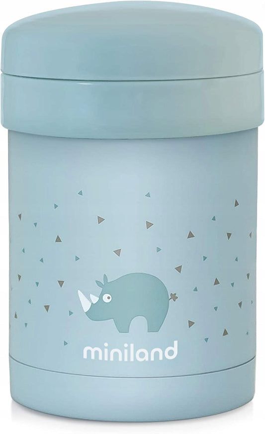 MINILAND Thermetic Speisethermos 700 ml + 2 Behälter und Hülle mit Griff