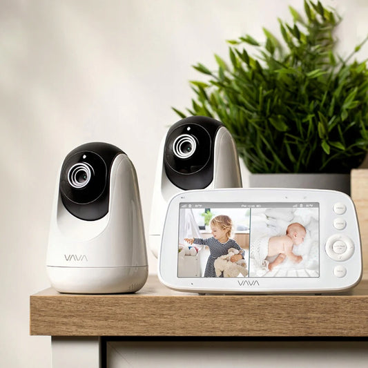 VAVA VA-IH009 monitor video pentru bebeluși 5" + 2 camere controlate de la distanță