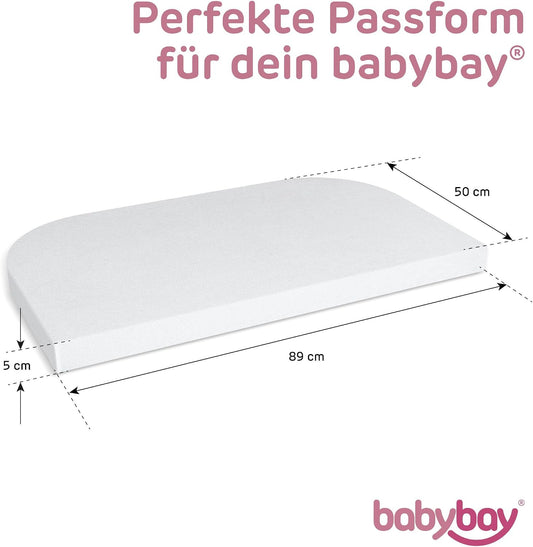 Sábana ajustable con membrana BABYBAY 89x50 cm