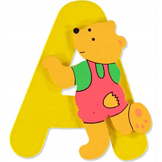 BIECO Holzbuchstaben Alphabet mit BÄREN
