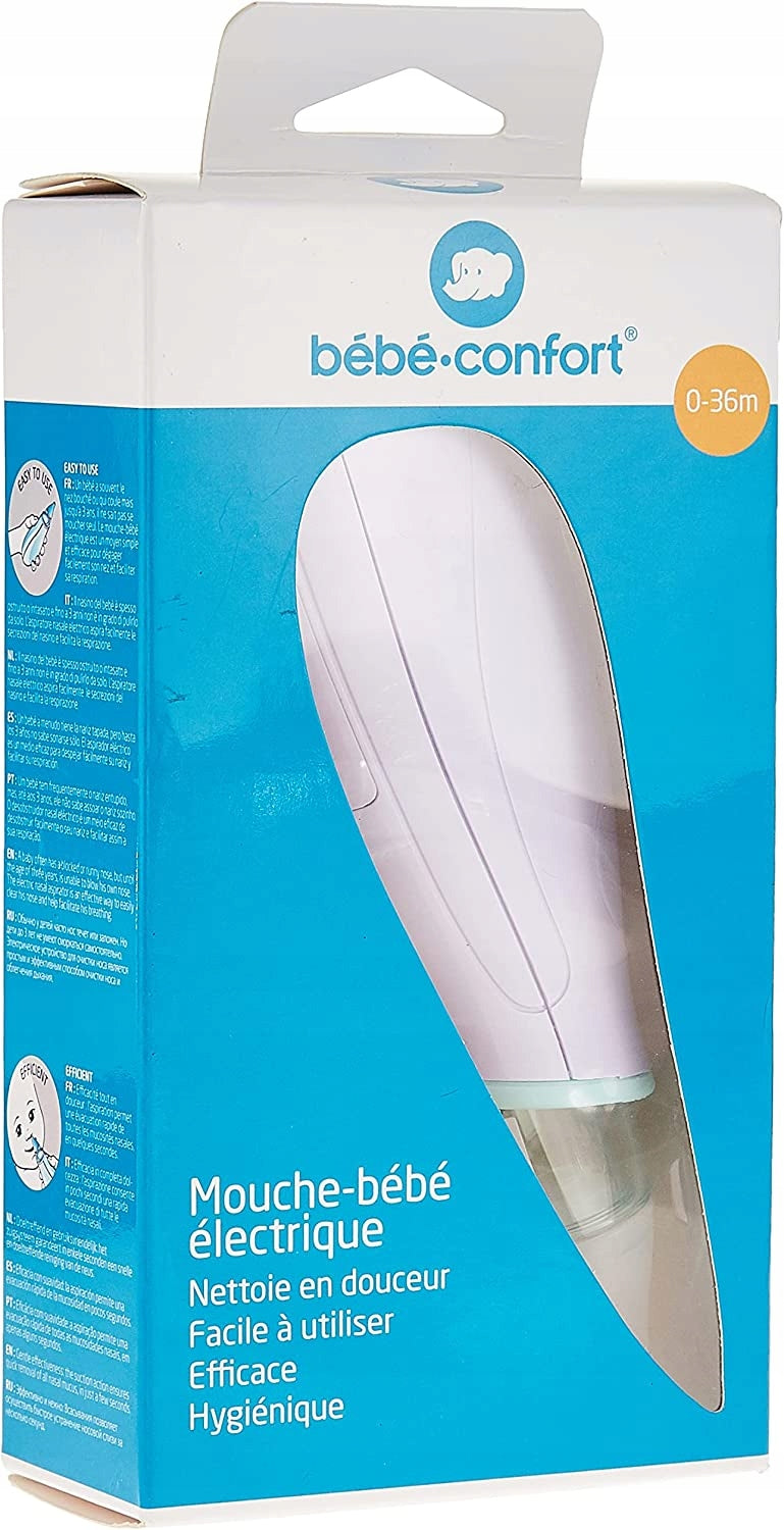 BEBE CONFORT elektryczny aspirator do nosa 4 końcówki + etui