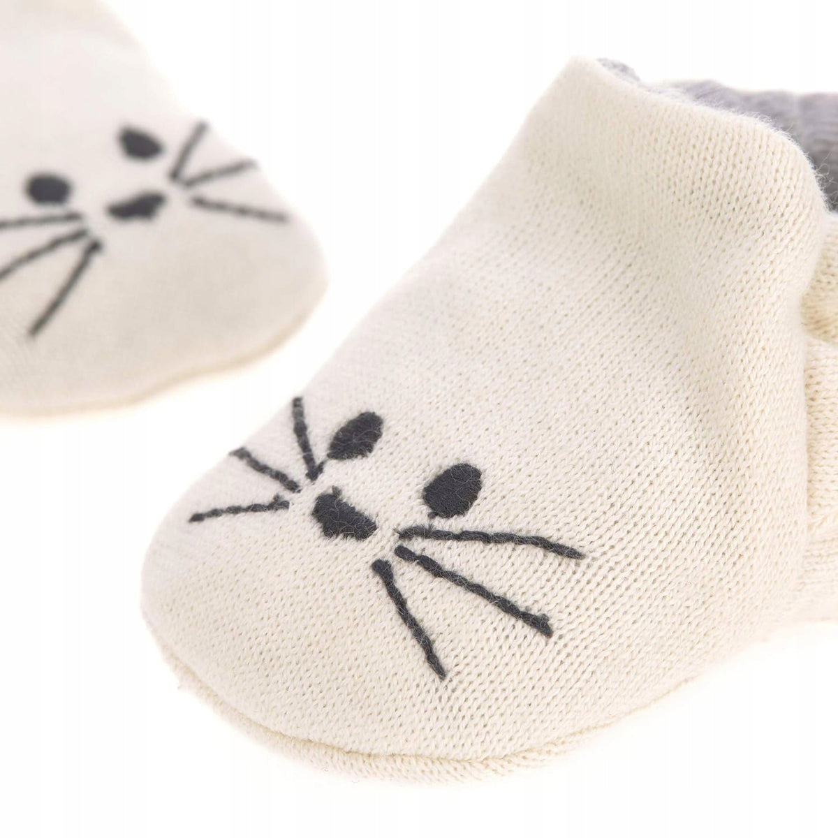 LASSIG Little Chums Cat BABYSCHOENTJES van biologisch katoen + zakje