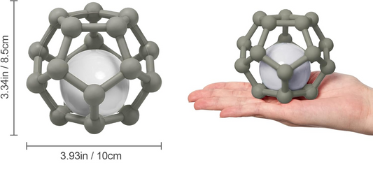 MCGMITT Teether Ball Μπάλιτσα οδοντοφυΐας σιλικόνης με κουδουνίστρα 8,5 x 10 εκ.