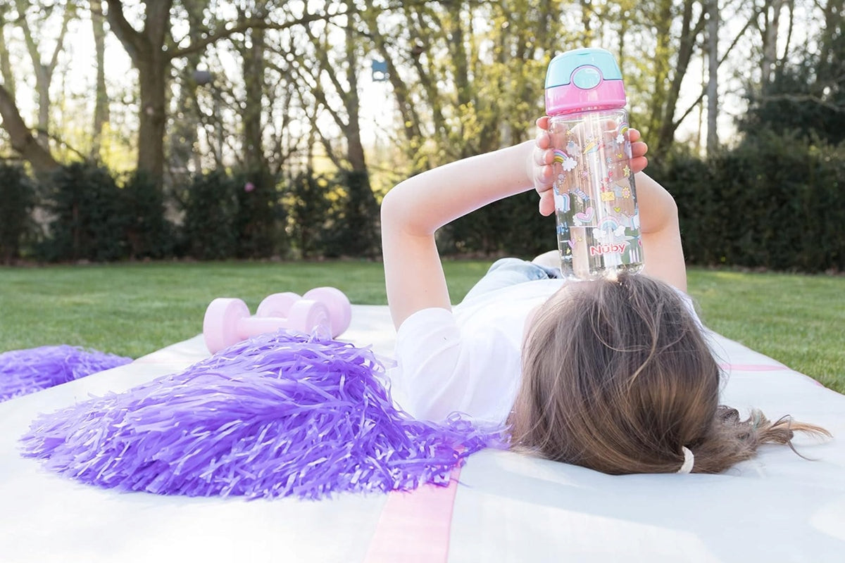 NUBY Straw Cup tritanowy bidon ze słomką 4 l+ 540 ml