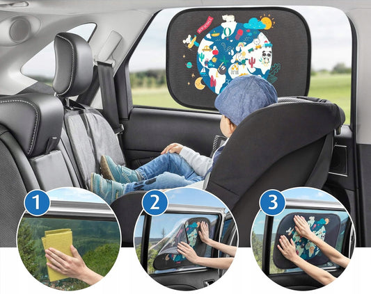 REER TravelKid Sonnenschutz für Autoscheiben UV 50+ 2 Stück