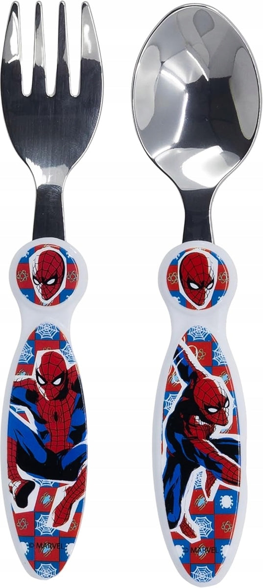 STOR garfo e colher de aço inoxidável 14 cm SPIDERMAN