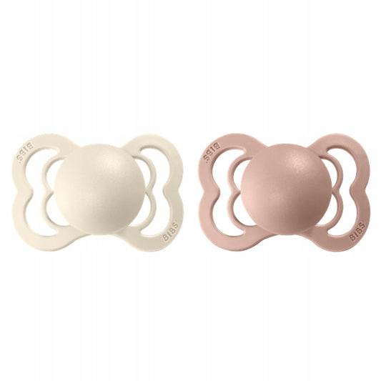 BIBS SUPREME succhietti calmanti in silicone 0-6 mesi SIMMETRICI