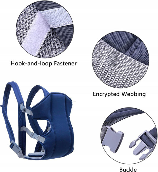 Mochila portabebés ergonómica ajustable 3,5-15 kg