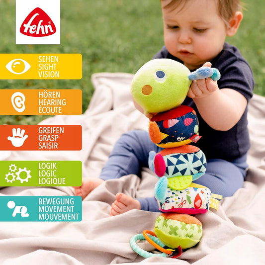 FEHN Color Friends κάμπια παζλ με βέλκρο ΑΙΣΘΗΤΗΡΙΑΚΟ 36εκ